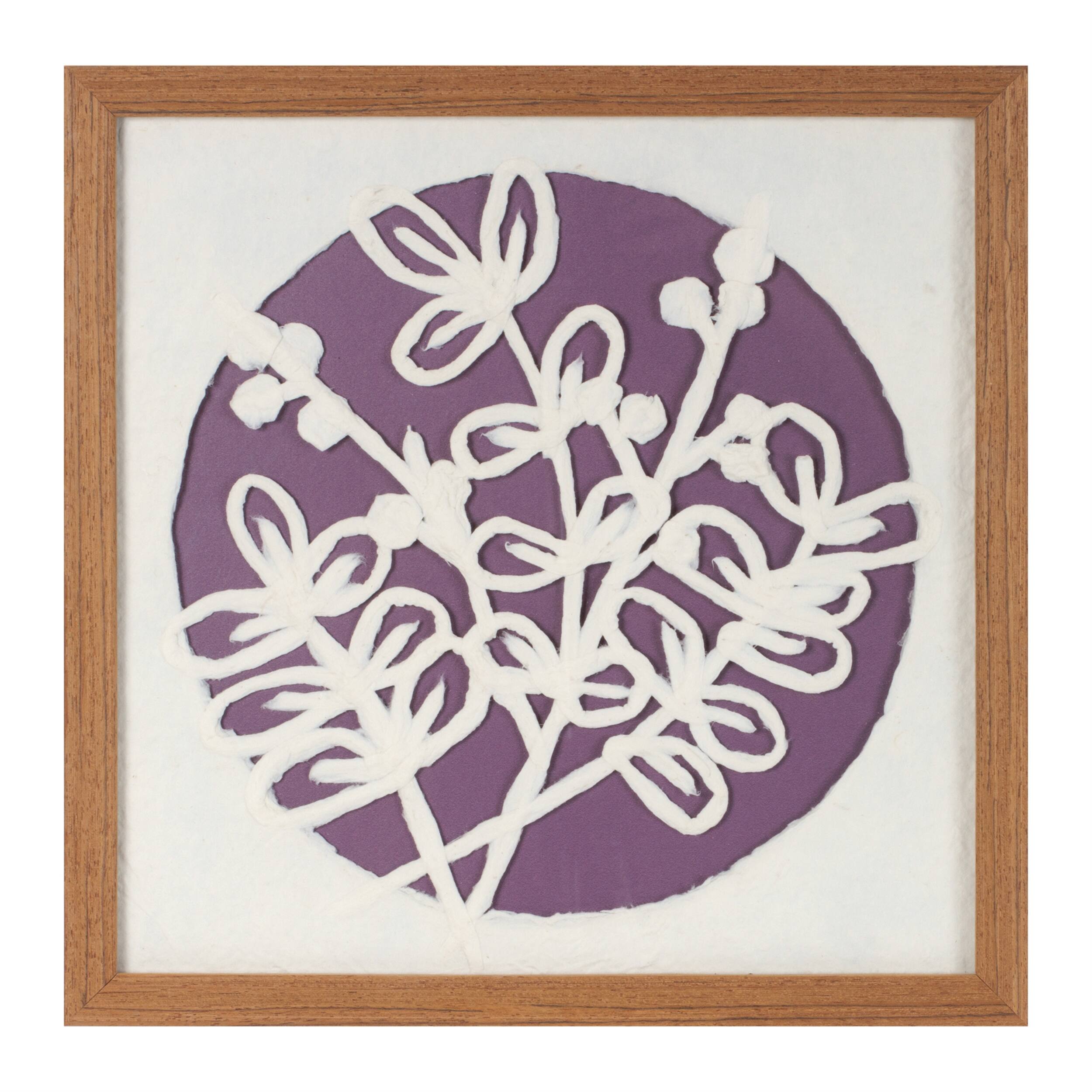Left. BreeBe - Framed Floral Wall Art Under Glass (Set of 2) - Brown, Beige.