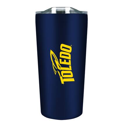 Front. The Fanatic Group - Toledo Rockets 18oz. Stainless Steel Soft Touch Tumbler - Multicolor.
