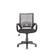 Front. CorLiving - Workspace 5-Pointed Star Mesh Linen Fabric Chair - Dark Grey.