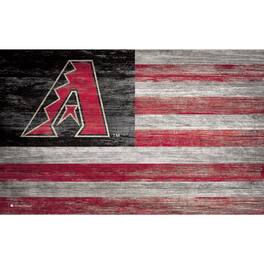 Fan Creations - Arizona Diamondbacks 11'' x 19'' Distressed Flag Sign - Multicolor