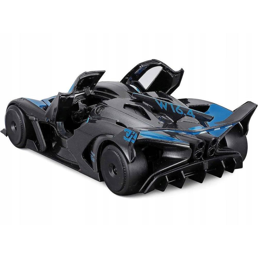 Left. Maisto - Bugatti Bolide Blue and Black Metallic "Special Edition" Series 1/24 Diecast Model Car by Maisto - Blue and Black Metallic.