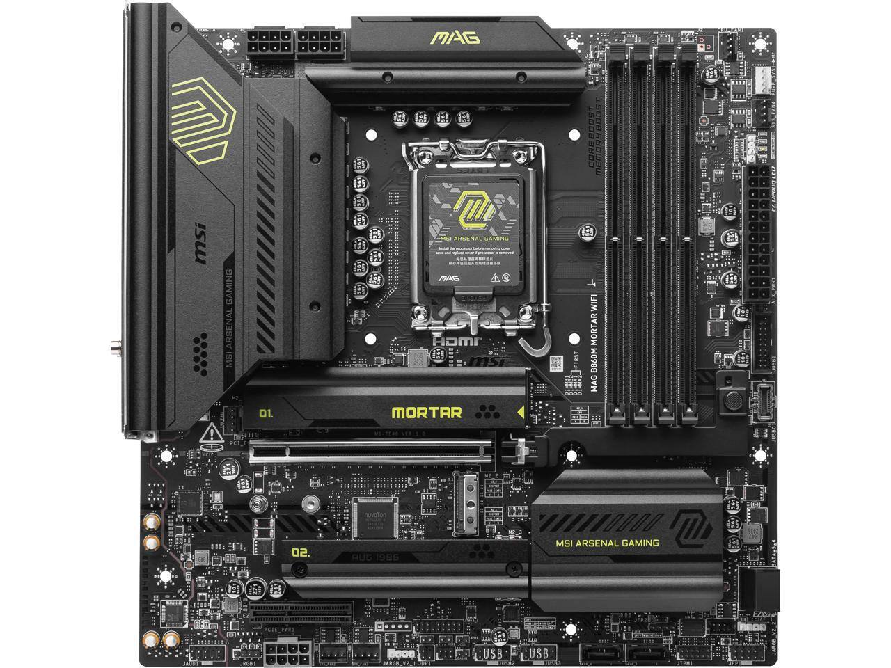 MAG - MSI! Gaming Arsenal MS DI.  
MSI Arsenal Gaming  
MORTAR  
HDMI  
MSI  
MORTAR  
MSI Arsenal Gaming  
USB  
USB