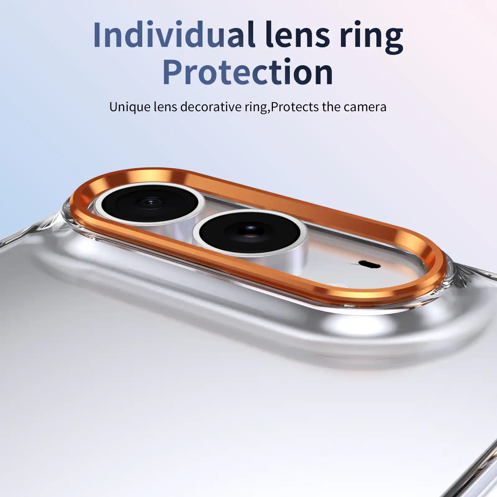 Individual lens ring Protection  
Unique lens decorative ring, Protects the camera