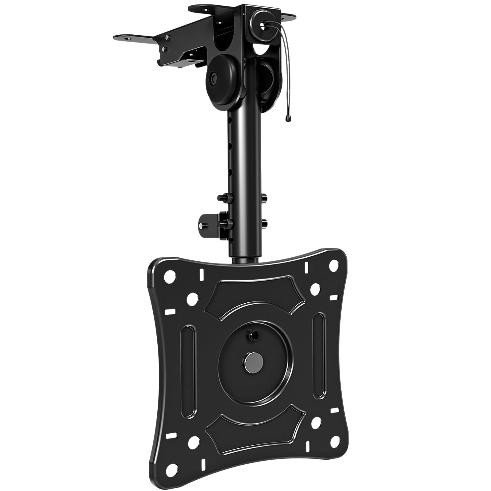 Front. Earthley Blooms - Flip Down Ceiling Tv Mount Tvs monitor Full Motion Bracket With Height Adjustment 360 Swivel Rotate Fits Flat - 13-32 inch TV Screens.