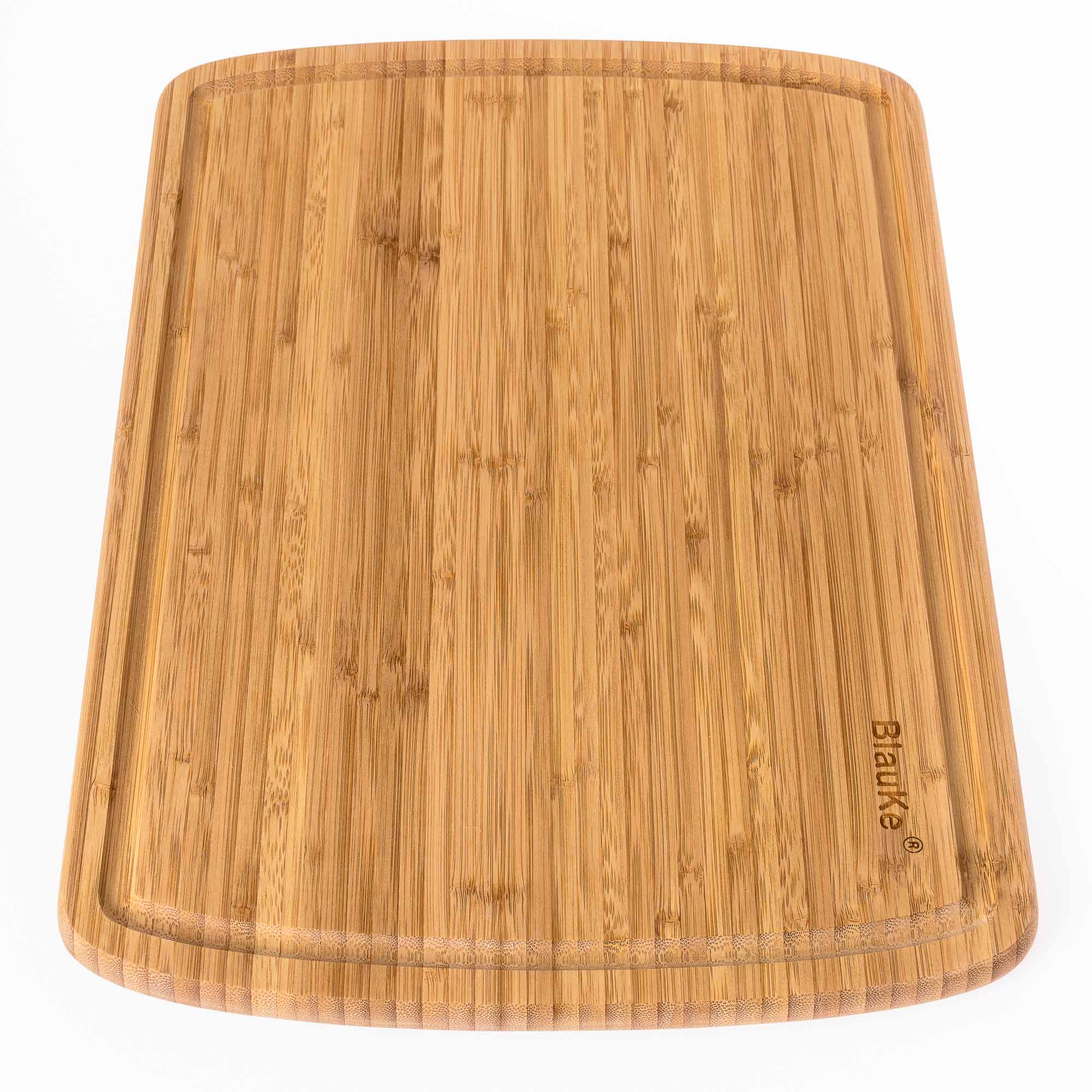 Alt View 5. BlauKe - Extra Large Wood Cutting Board - Butcher Block with Juice Groove, Serving Tray - Wooden Chopping Board for Kitchen - Beige.