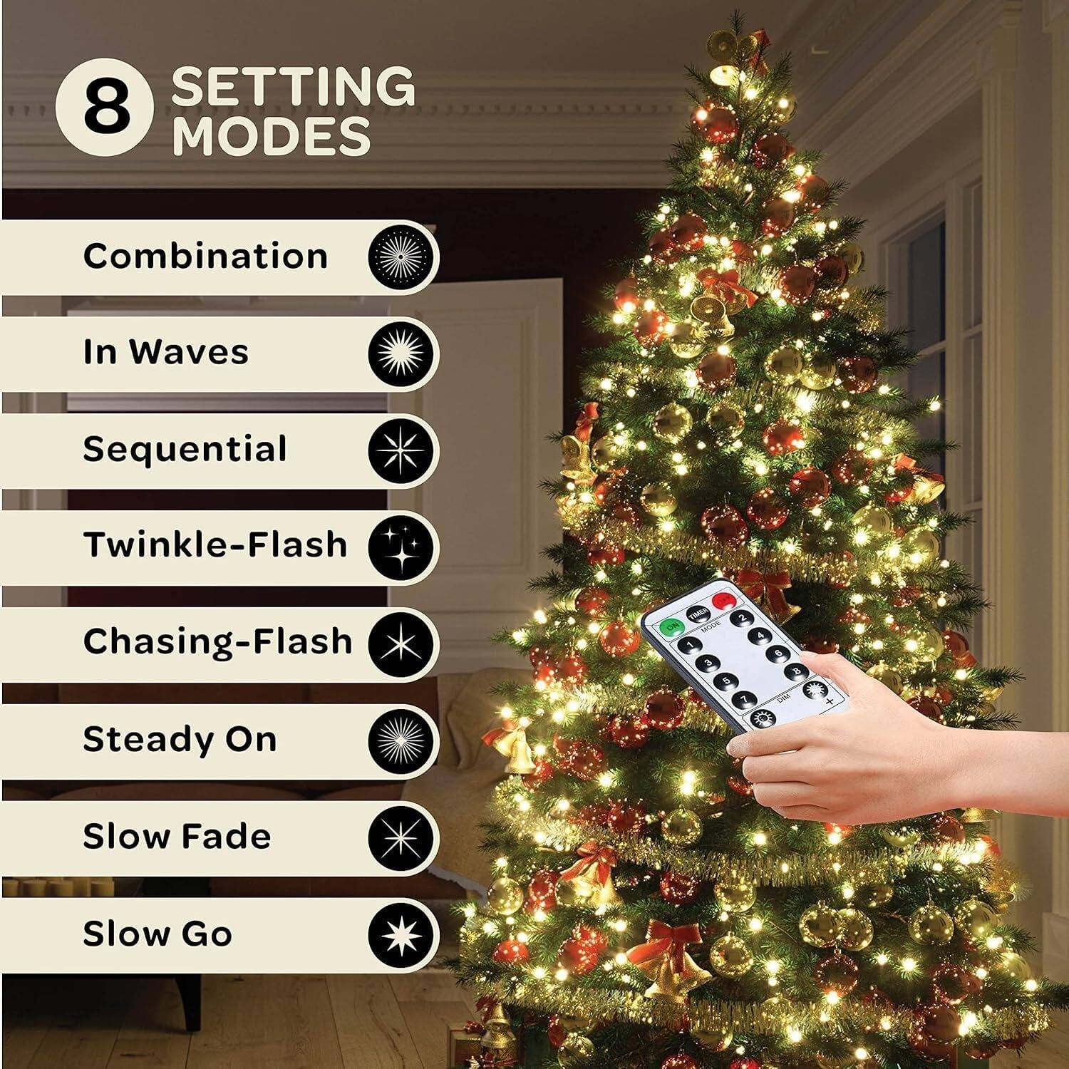 PARKER SLATER 8 Modes for Indoor and Outdoor Use for Holidays ...