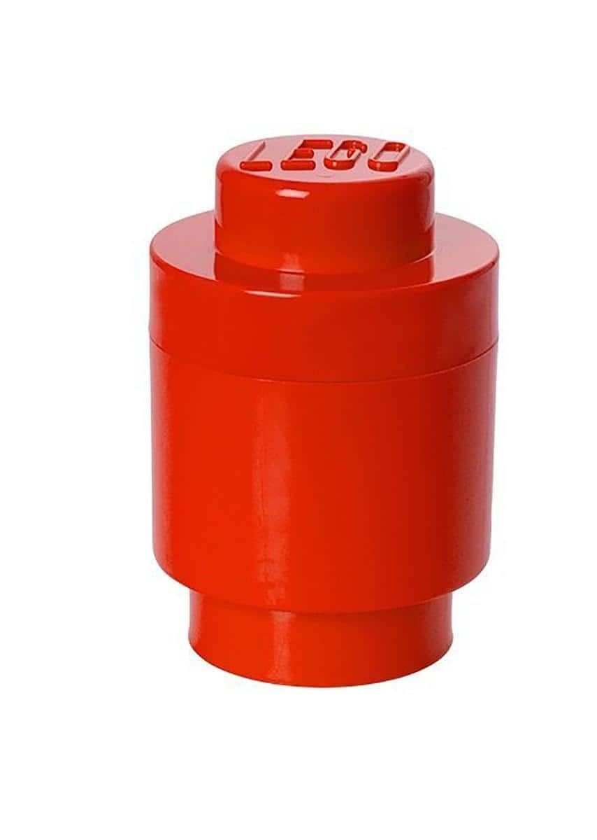 Room Copenhagen - LEGO Round Storage Brick 1, Bright - Red