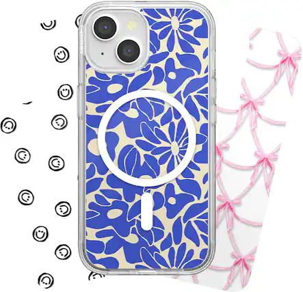 Front. PopSockets - Looks iPhone 15 Swappable Graphic Case Inserts (3 per pack) - compatible with PopSockets PopCase only - Multi Collection.