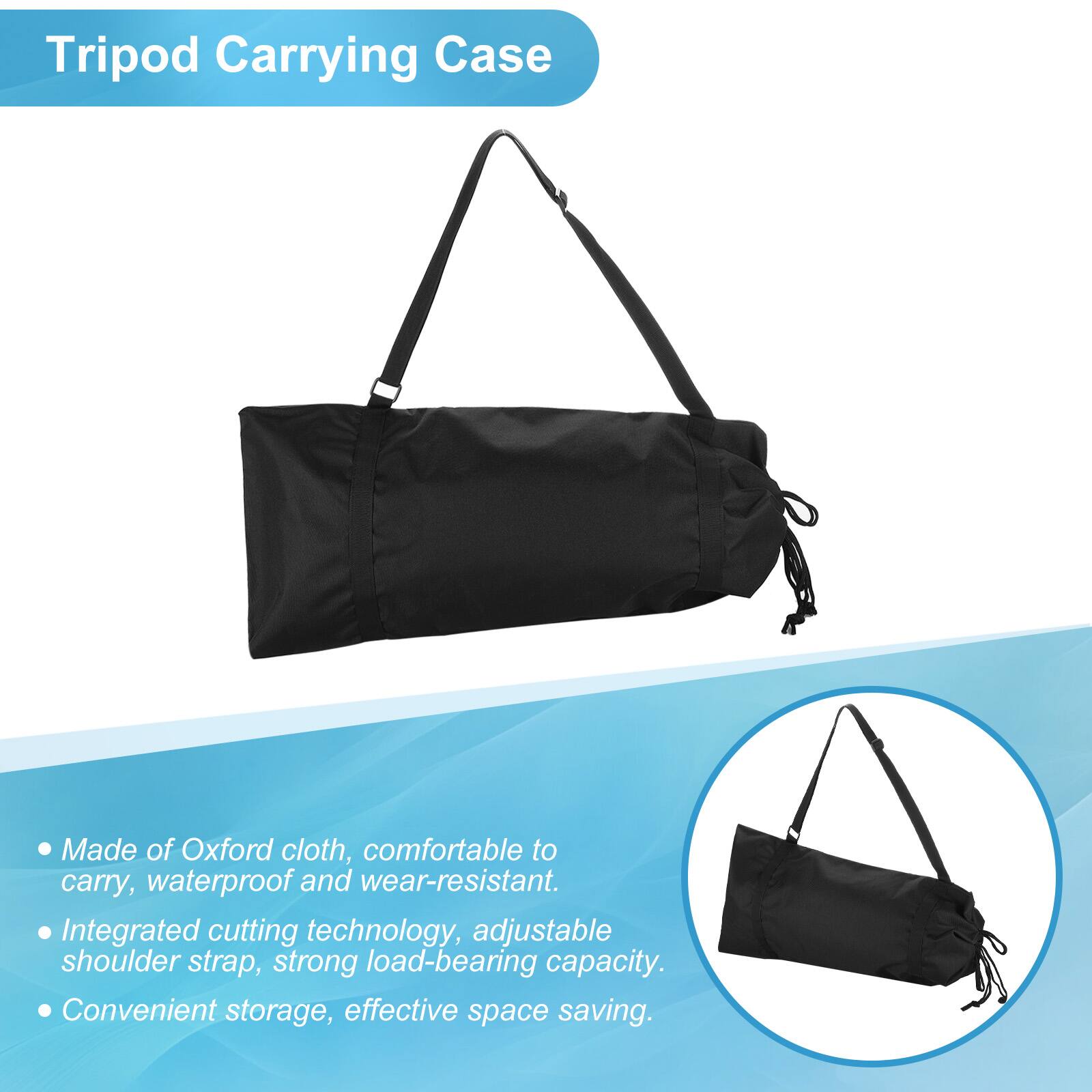 Tripod Carrying Case

- Made of Oxford cloth, comfortable to carry, waterproof and wear-resistant.
- Integrated cutting technology, adjustable shoulder strap, strong load-bearing capacity.
- Convenient storage, effective space saving.