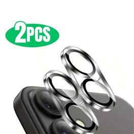 Qixxronics - 2PCS for iPhone 16 Plus Camera Lens Protector Tempered Glass Lens Cover Flim - Clear