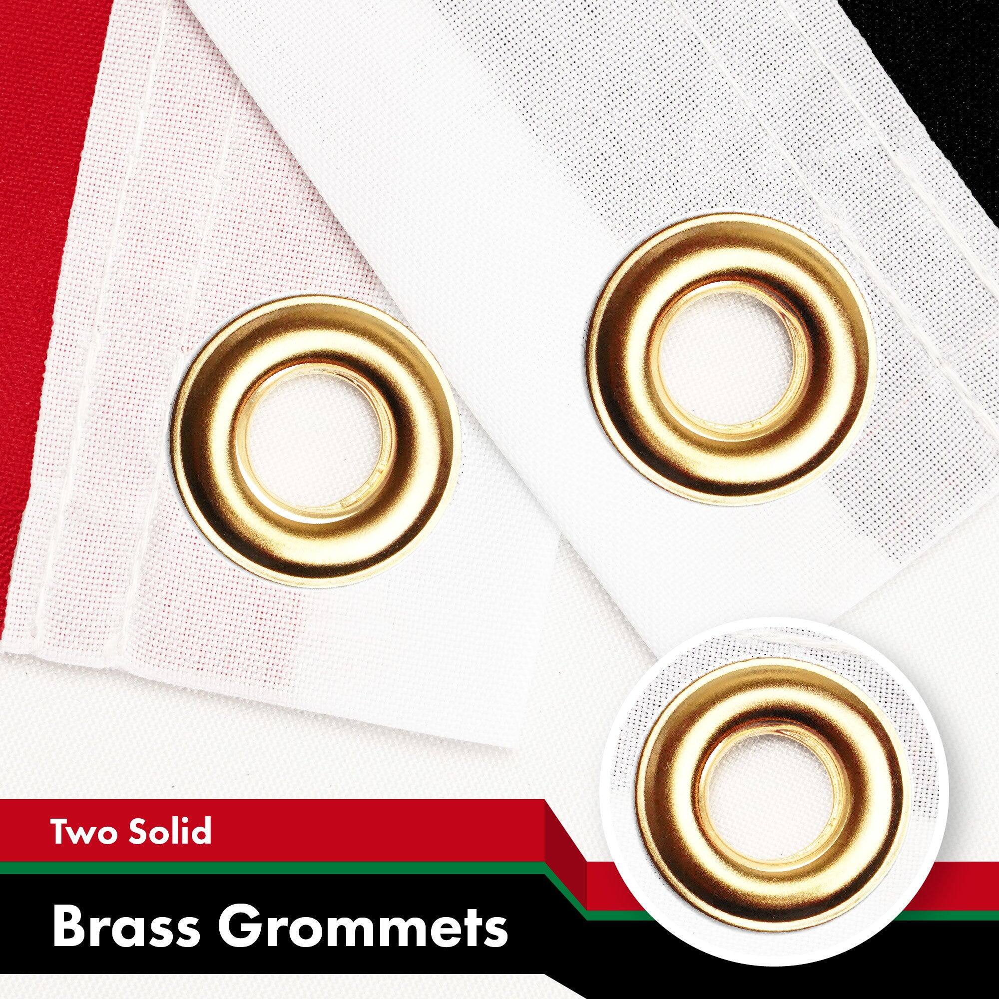 Two Solid Brass Grommets