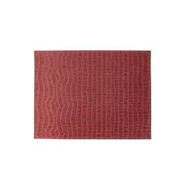 Frieling - Davanti by Crocodile Placemats Set of 6, Rectangular 16.5 x 12.5 Inch Indoor Outdoor Table Placemats – - Red