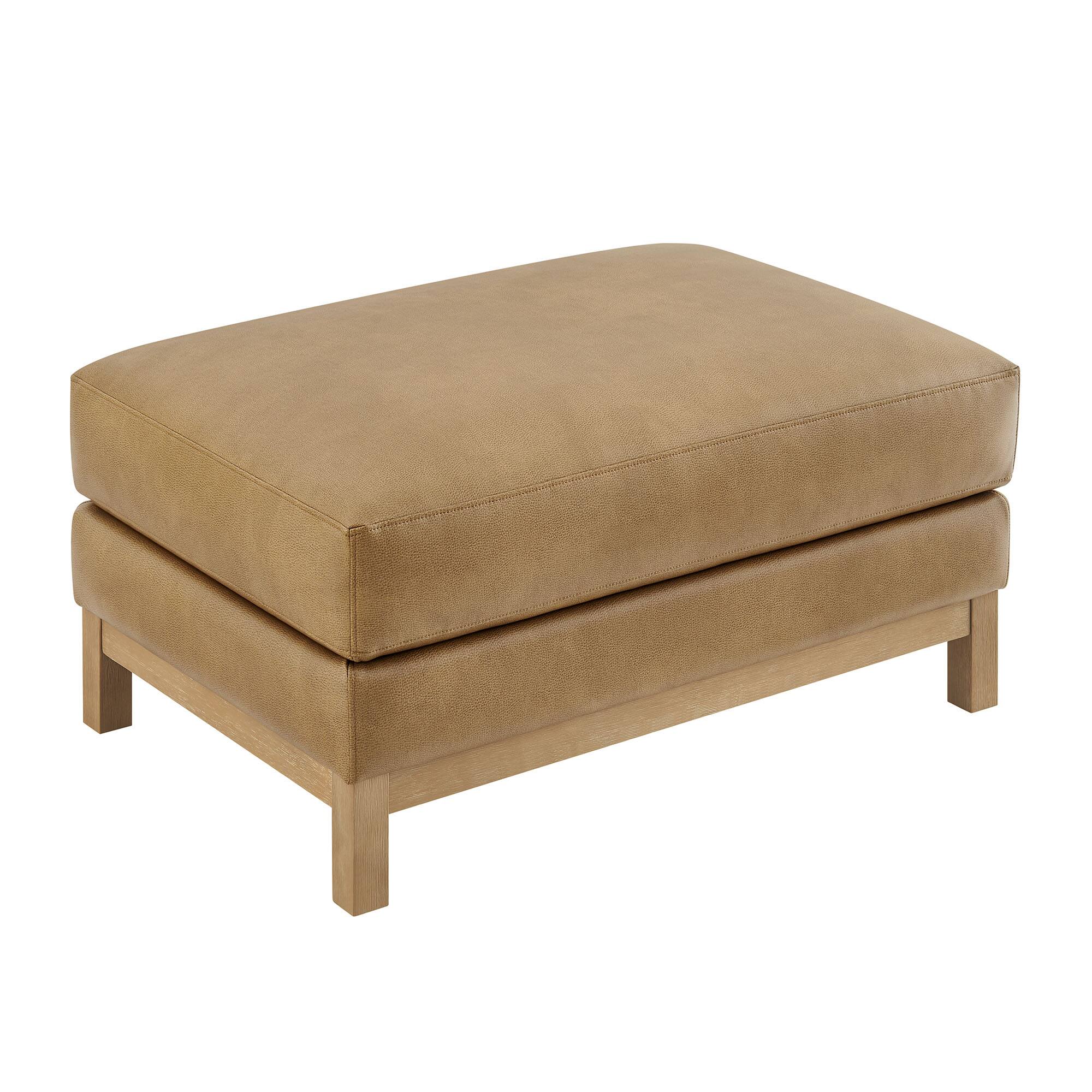 Alt View 5. Modway - Roscoe Upholstered Ottoman - Toast.