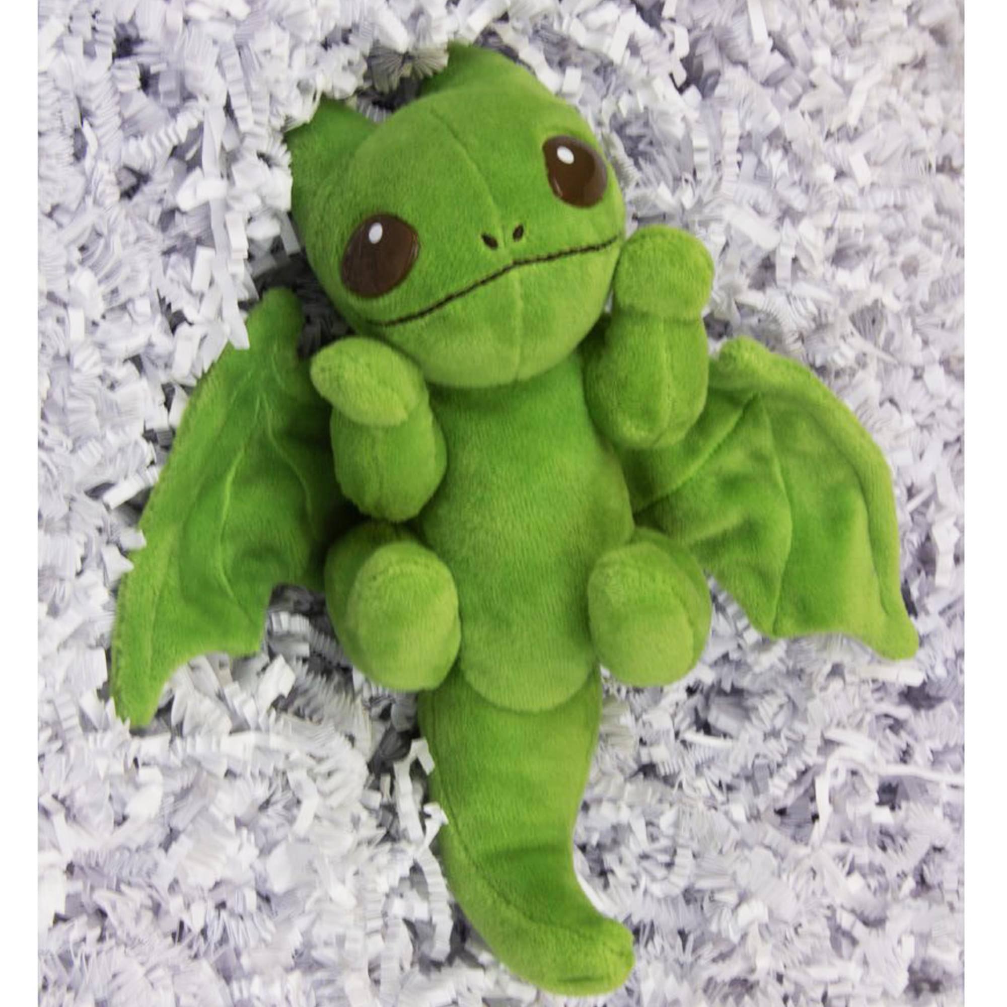 Alt View 10. Toynami - Little Embers 7 Inch Plush w/ Moveable Limbs & Magnetic Hands | Soot (Green) - Green.