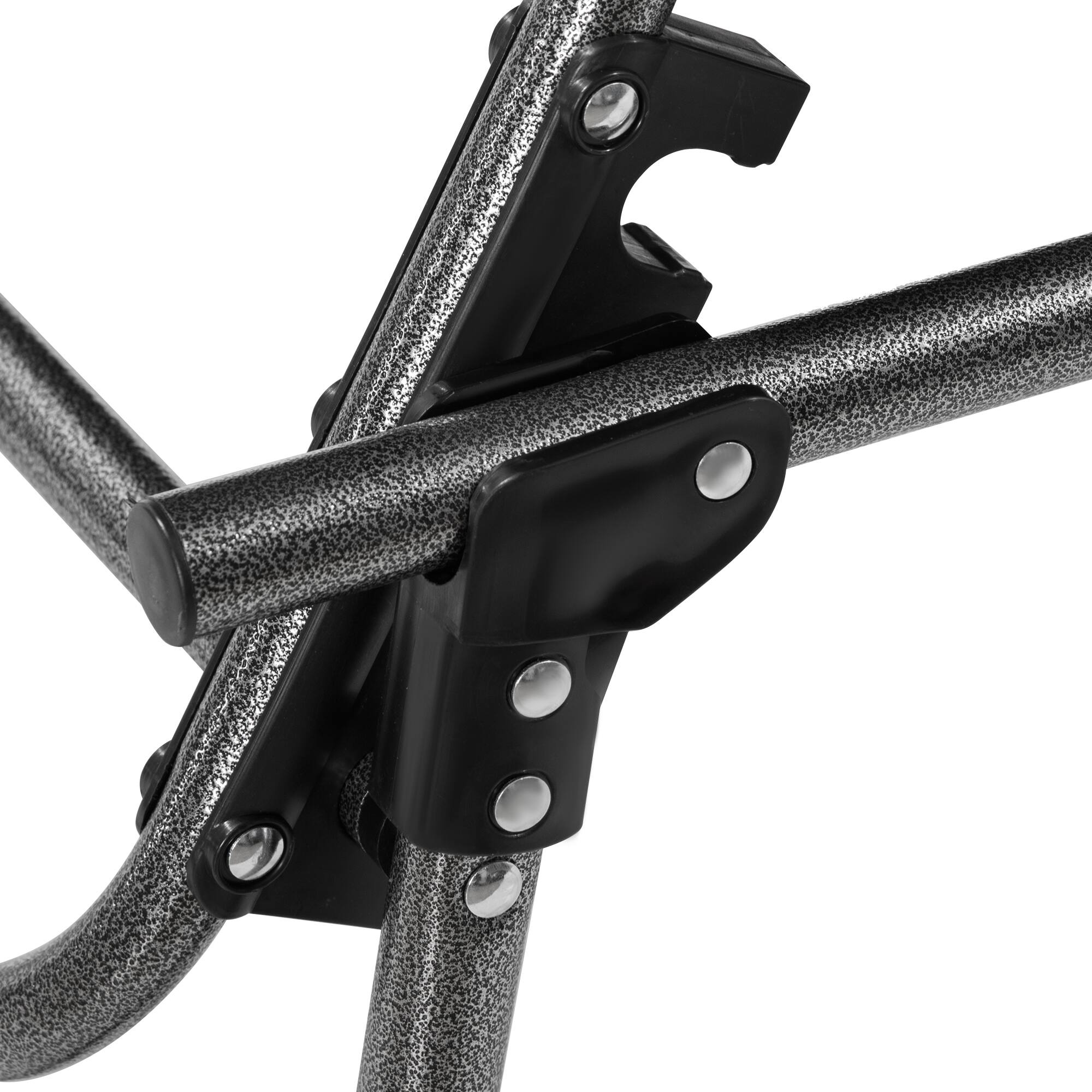 Alt View 7. Outsunny - Padded Folding Chaise Lounge Chair, Outdoor 6-Level Reclining Camping Tanning Chair with Headrest for Beach, Yard - Black.