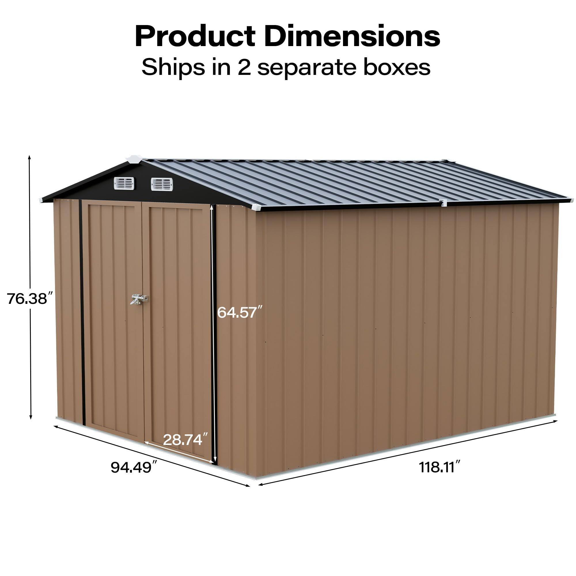 Product Dimensions Ships in 2 separate boxes

76.38"
64.57"
28.74"
94.49"
118.11"