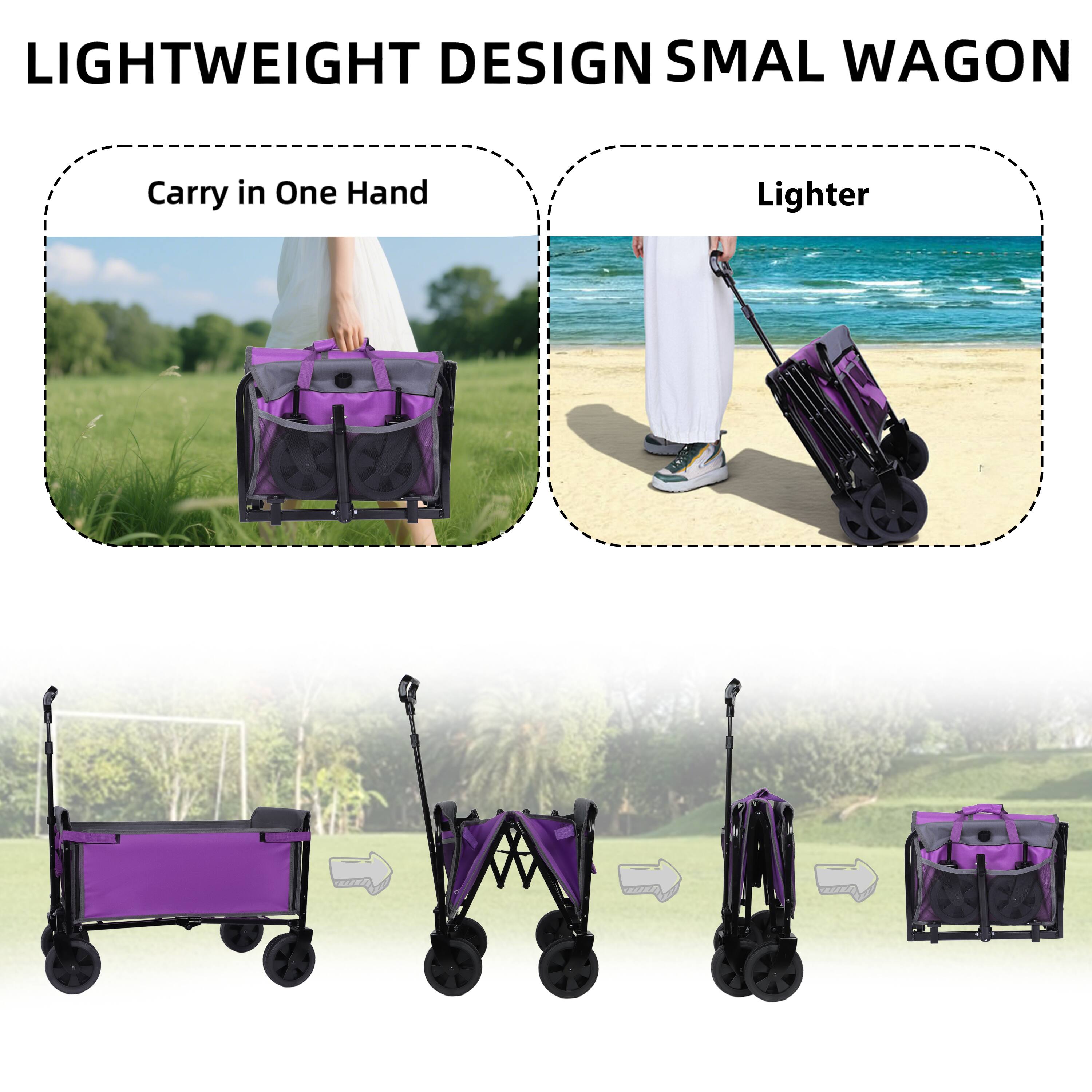 LIGHTWEIGHT DESIGN SMALL WAGON

- Carry in One Hand
- Lighter