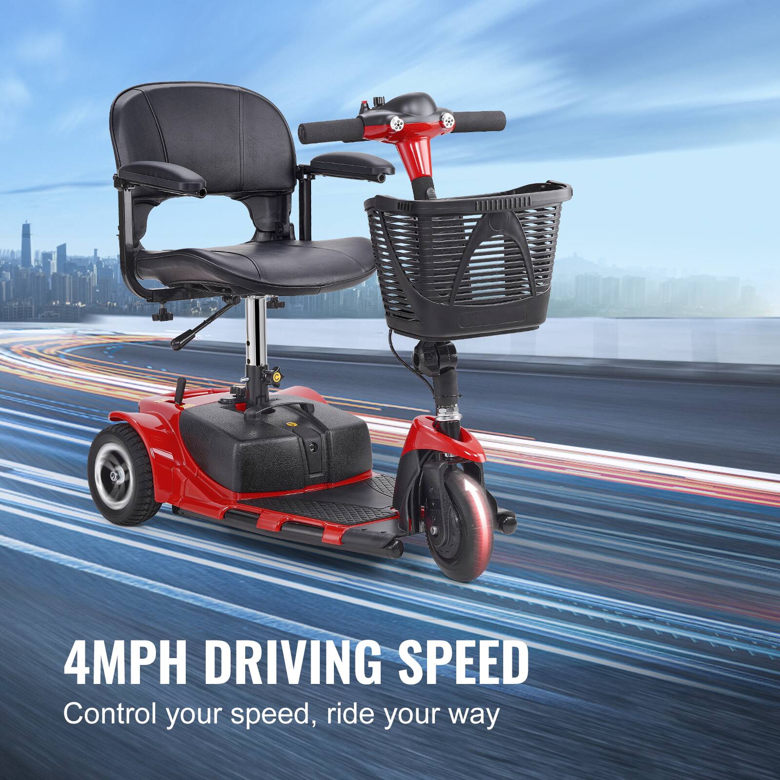 4MPH DRIVING SPEED  
Control your speed, ride your way