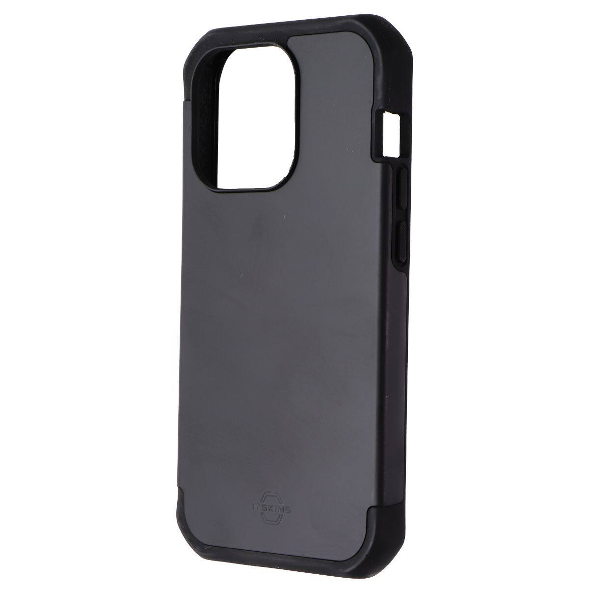 Front. Itskins - ITSKINS Hybrid_R Dual Layer Case for Apple iPhone 14 Pro - Black - Black.