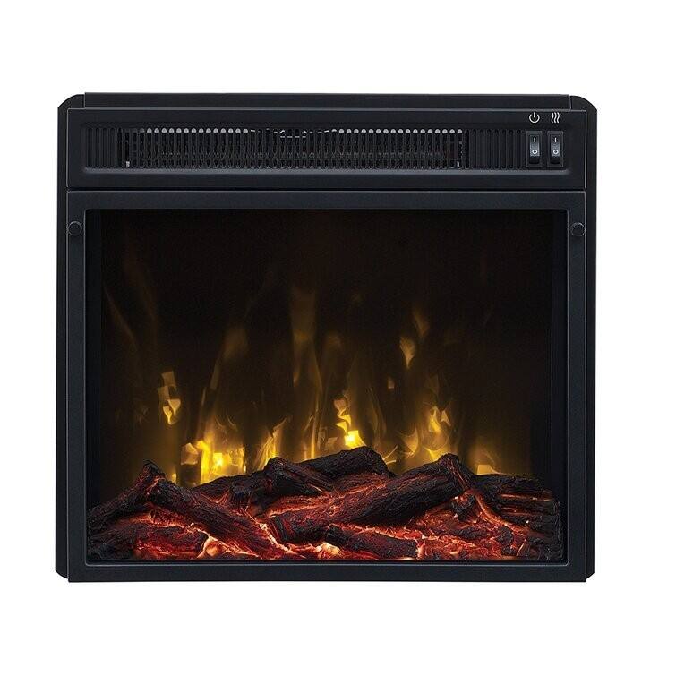 Left. Hivvago - Hivvago FarmHouse TV Entertainment Electric Fireplace - Ivory/Espresso.