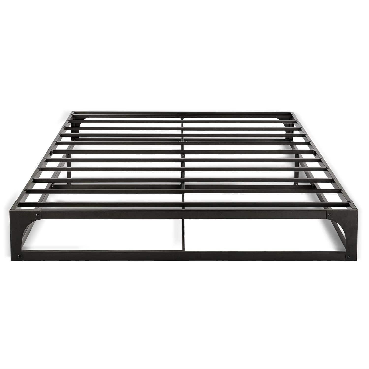 Hivvago - Full size Modern Low Profile Heavy Duty Metal Platform Bed Frame - Black