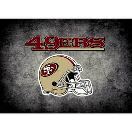 Imperial - San Francisco 49ers 3'10" x 5'4" Distressed Rug - Black