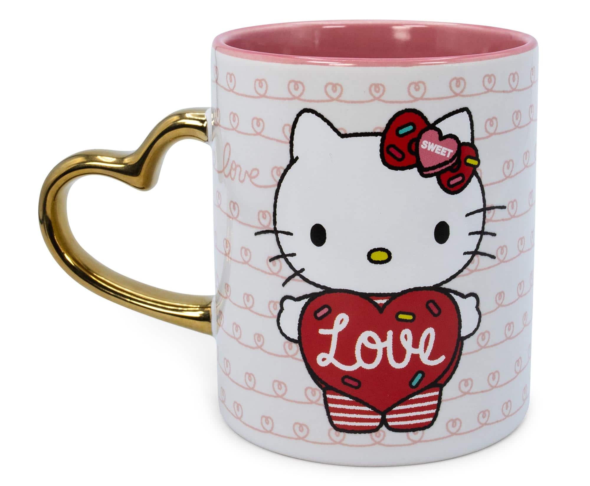Silver Buffalo - Sanrio Hello Kitty Love Heart-Shaped Handle Ceramic Mug | Holds 14 Ounces - Pink price history on PriceWatchPro