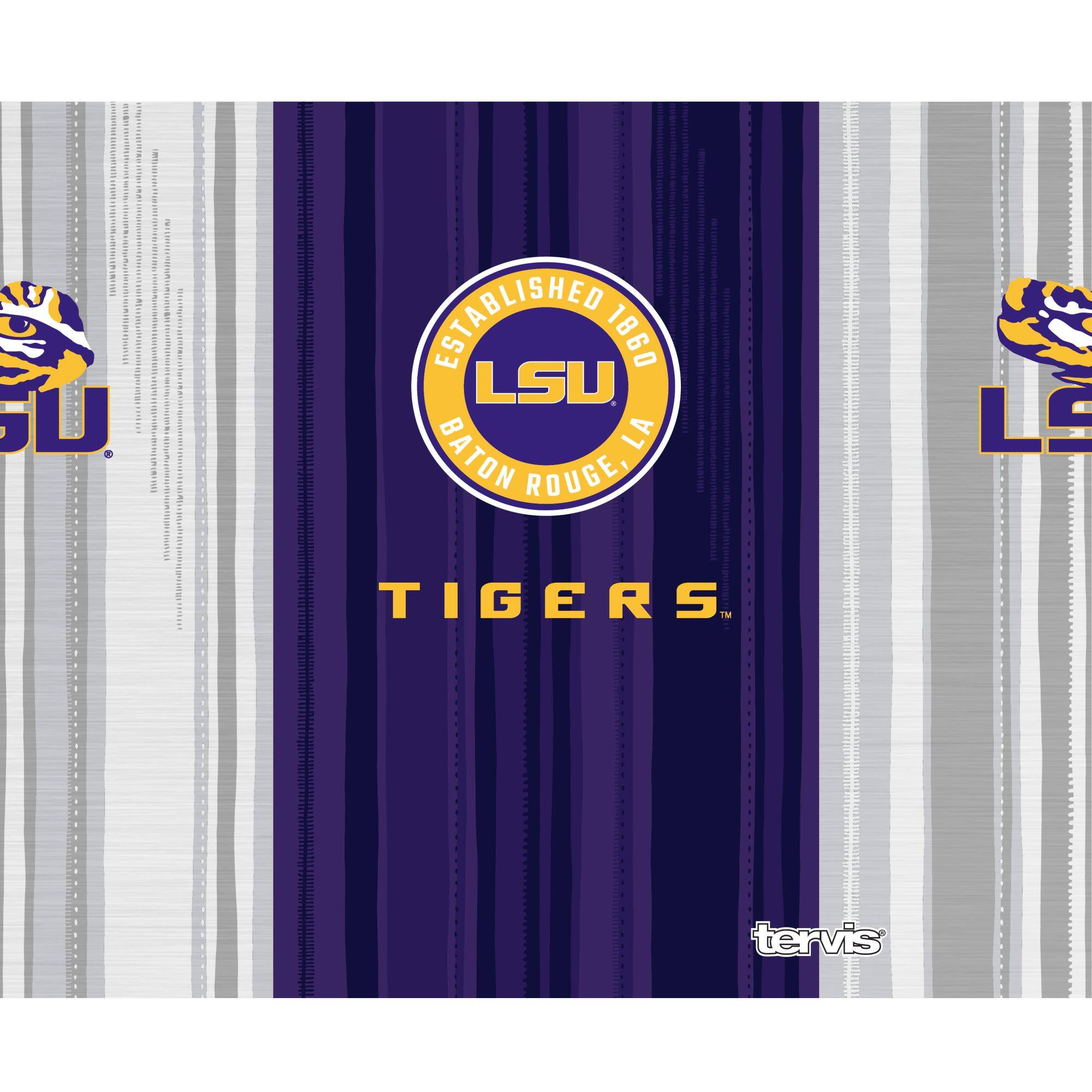 LSU  
ESTABLISHED 1860  
BATON ROUGE, LA  

TIGERS  

tervis