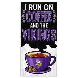 Fan Creations - Minnesota Vikings 6" x 12" Coffee Wall Art - Multicolor