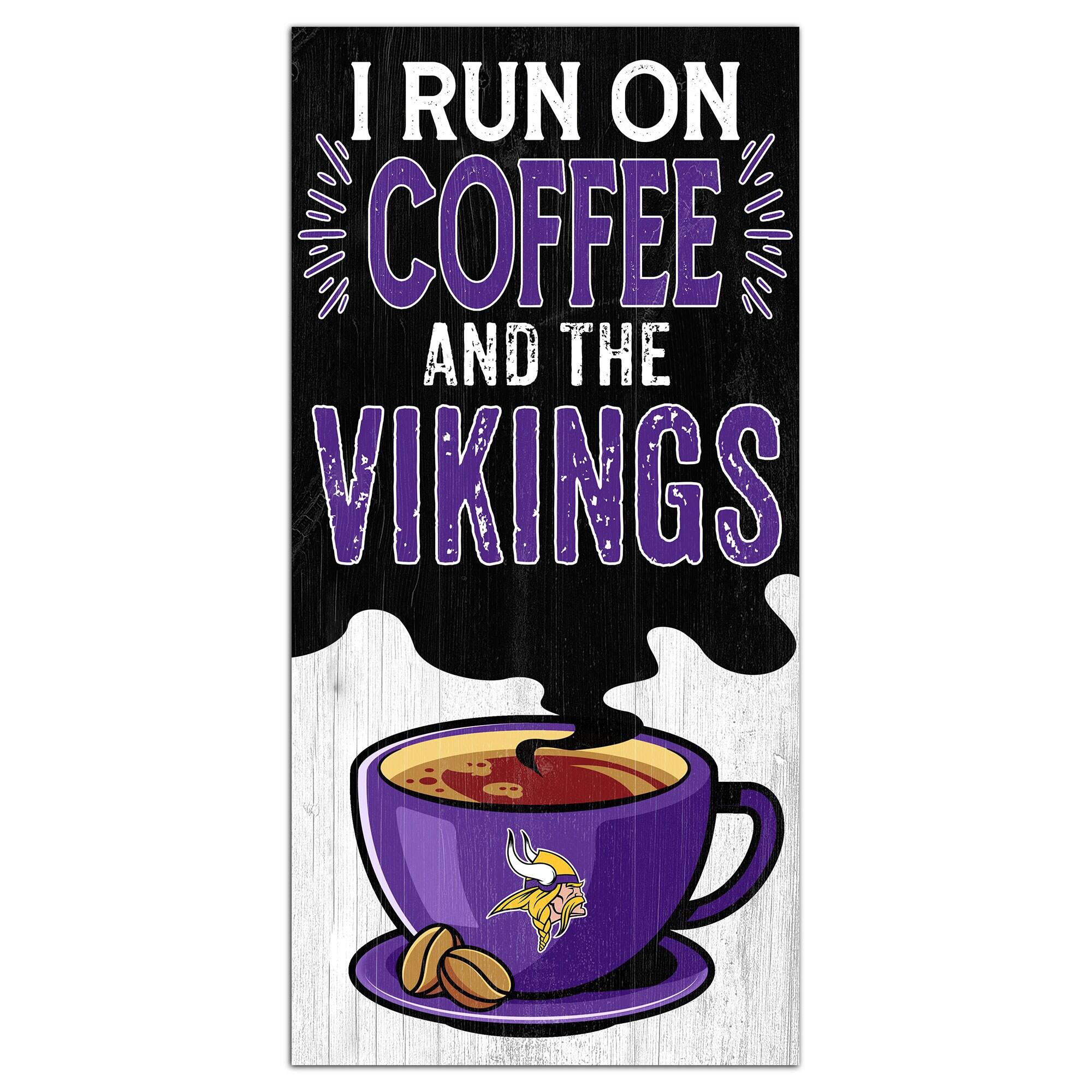 Minnesota Vikings 6" x 12" Coffee Wall Art