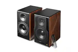 Edifier - S3000MKII Audiophile Hi-Fi/Hi Res Active Bookshelf 2.0 Speakers, Computer Speakers - 256W - Bluetooth 5.0 HD - Brown