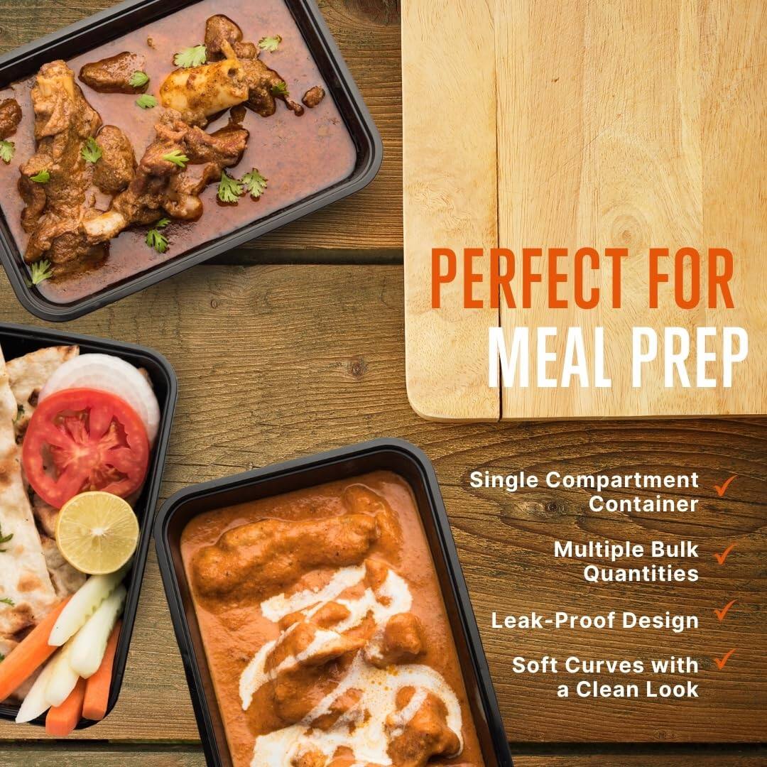 PERFECT FOR MEAL PREP

- Single Compartment Container
- Multiple Bulk Quantities
- Leak-Proof Design
- Soft Curves with a Clean Look