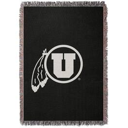 Chad & Jake - Utah Utes Woven Blanket - Black