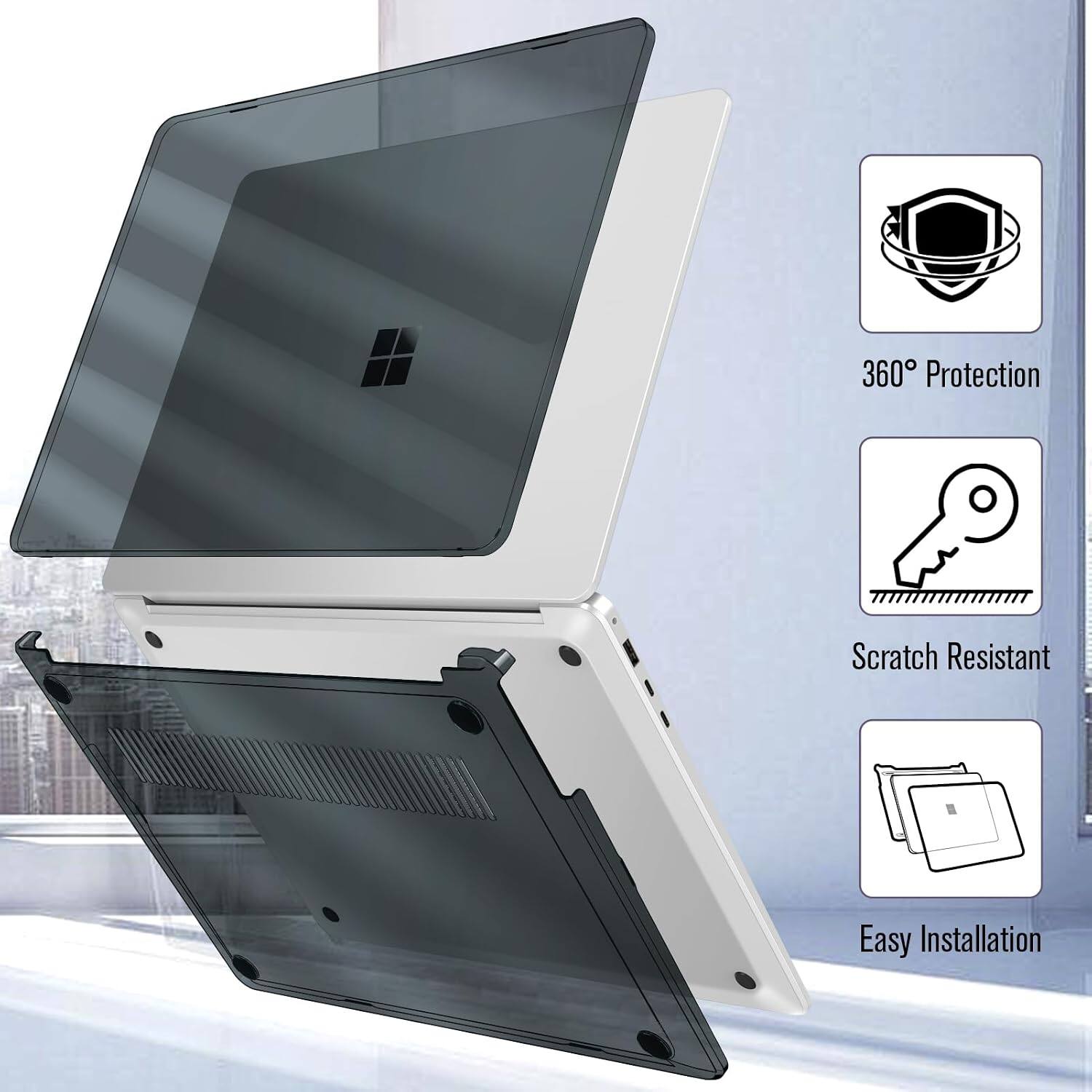 360° Protection  
Scratch Resistant  
Easy Installation