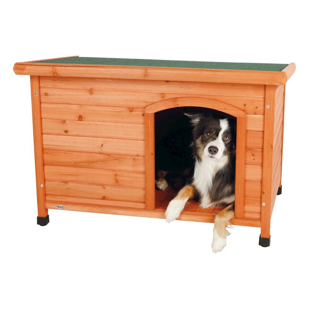 Left. TRIXIE - Natura Classic Dog House - Brown.