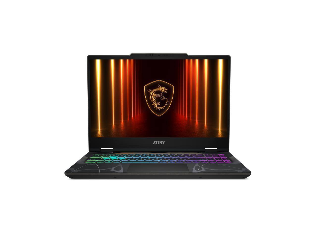 Alt View 1. MSI - MSI Cyborg 15 15.6" FHD 144Hz, Core 7 240H, RTX 5050, 16GB DDR5, 1TB SSD, Win 11 Laptop - Translucent Black.