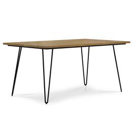 Simpli Home - Hunter SOLID MANGO WOOD and Metal 66 inch x 40 inch Rectangle Industrial Dining Table - Light Brown