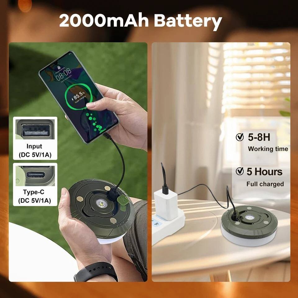 2000mAh Battery

8:08 85.5%

Input (DC 5V/1A)

Type-C (DC 5V/1A)

5-8H Working time

5 Hours Full charged