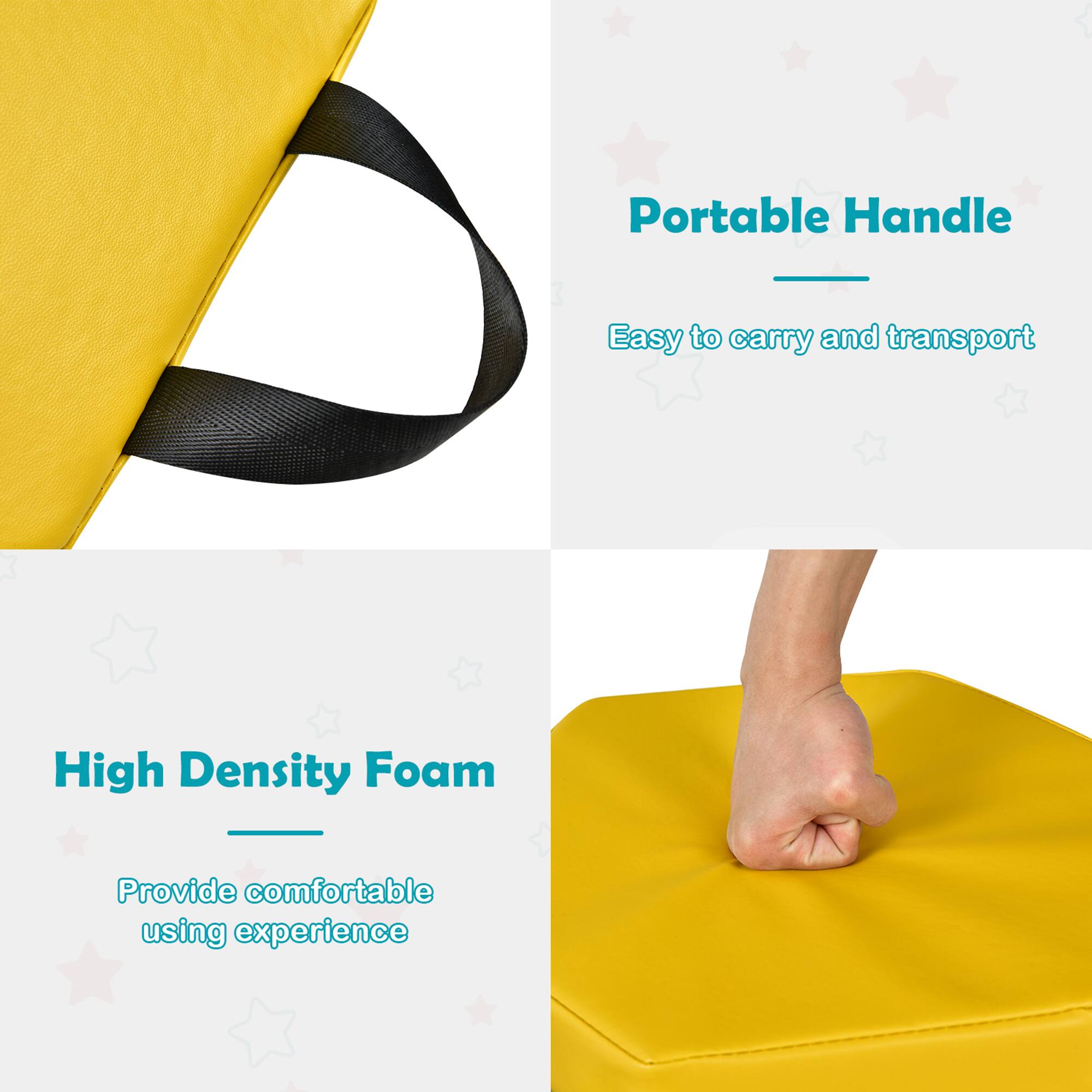 Portable Handle  
Easy to carry and transport  

High Density Foam  
Provide comfortable using experience