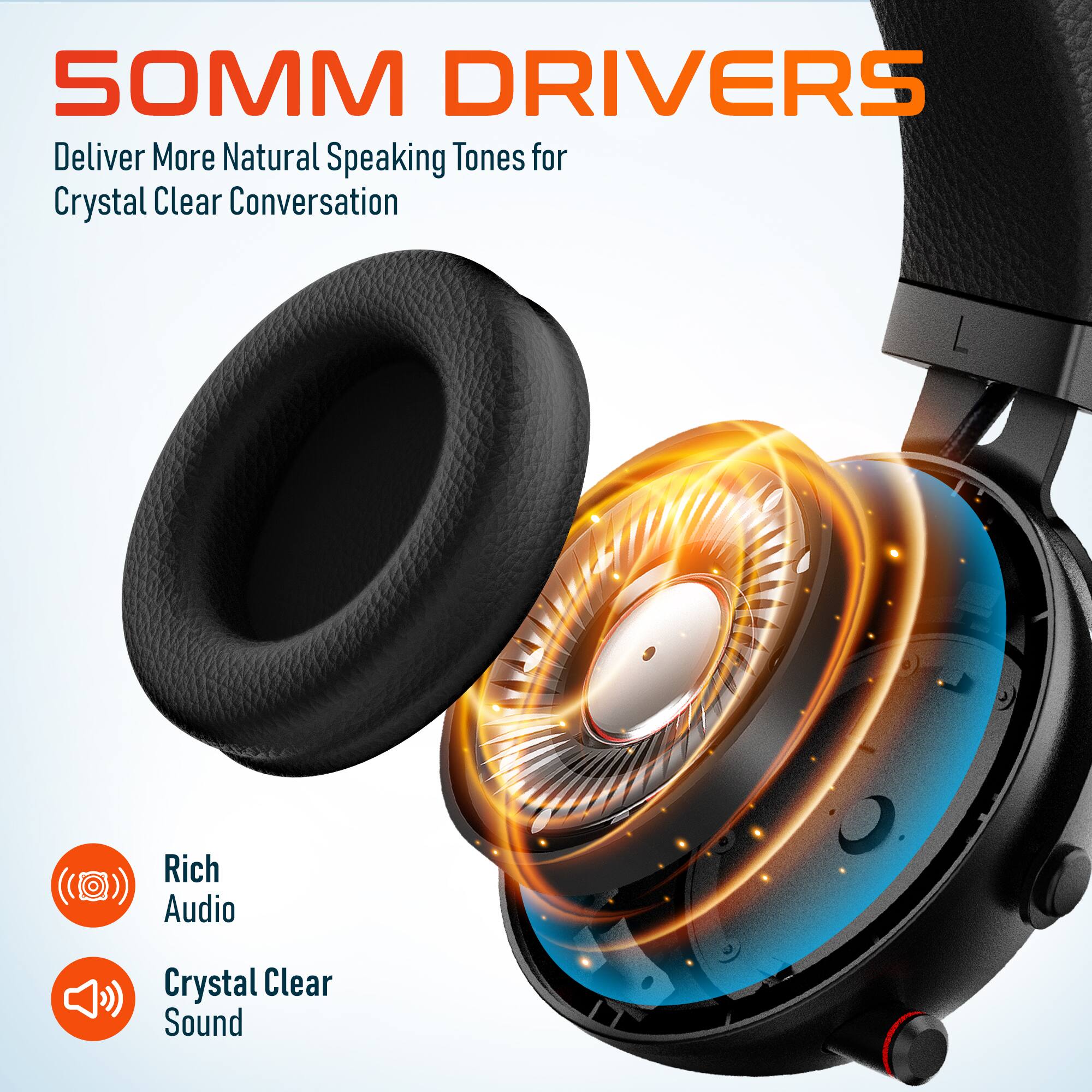 SOMM DRIVERS Deliver More Natural Speaking Tones for Crystal Clear Conversation Rich Audio Crystal Clear Sound