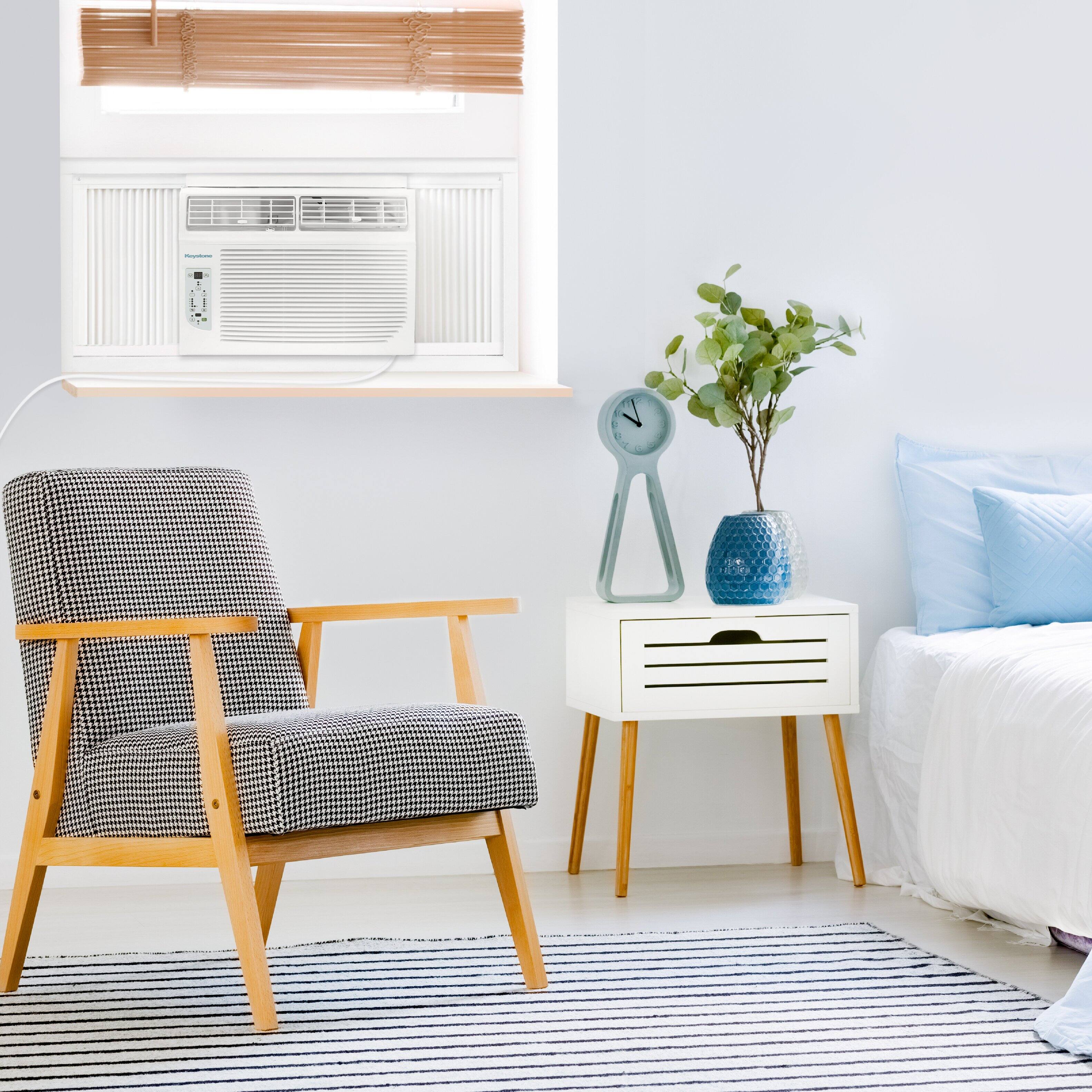 Alt View 24. Keystone - Keystone 12,000/11,600 BTU 230V Window Air Conditioner with 11,000 BTU Supplemental Heat Function - White.
