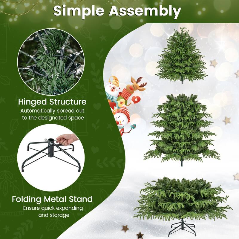 Simple Assembly

Hinged Structure  
Automatically spread out to the designated space

Folding Metal Stand  
Ensure quick expanding and storage