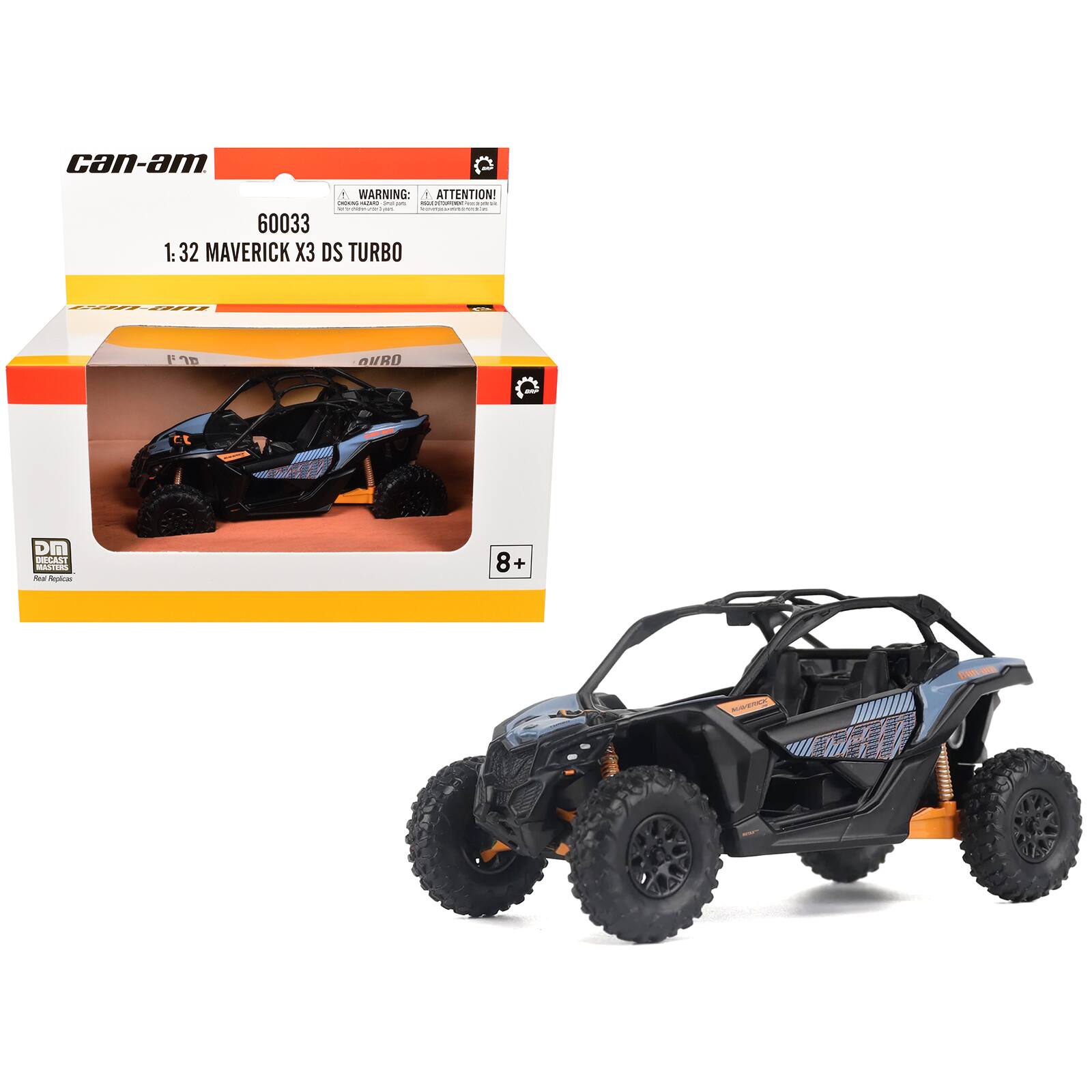 Can Am Maverick X3 DS Turbo Blue and Orange 1/32 Diecast Model by BRP ...