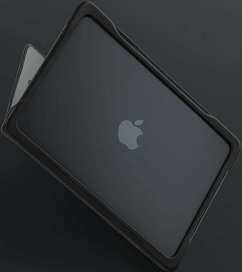 Alt View 16. SaharaCase - Raider Shield Case for Apple MacBook Air 13'' M4 (2025) and M3 (2024) Laptops - Scorpion Black.