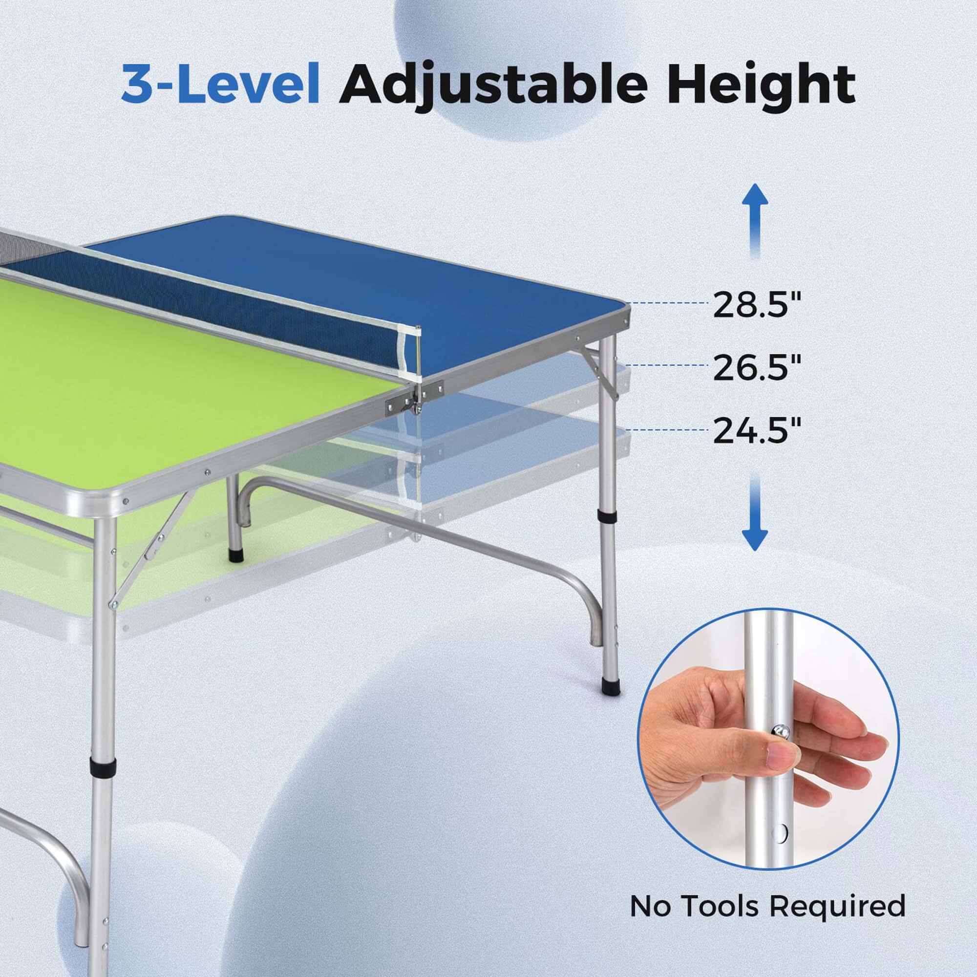 3-Level Adjustable Height  
28.5"  
26.5"  
24.5"  
No Tools Required