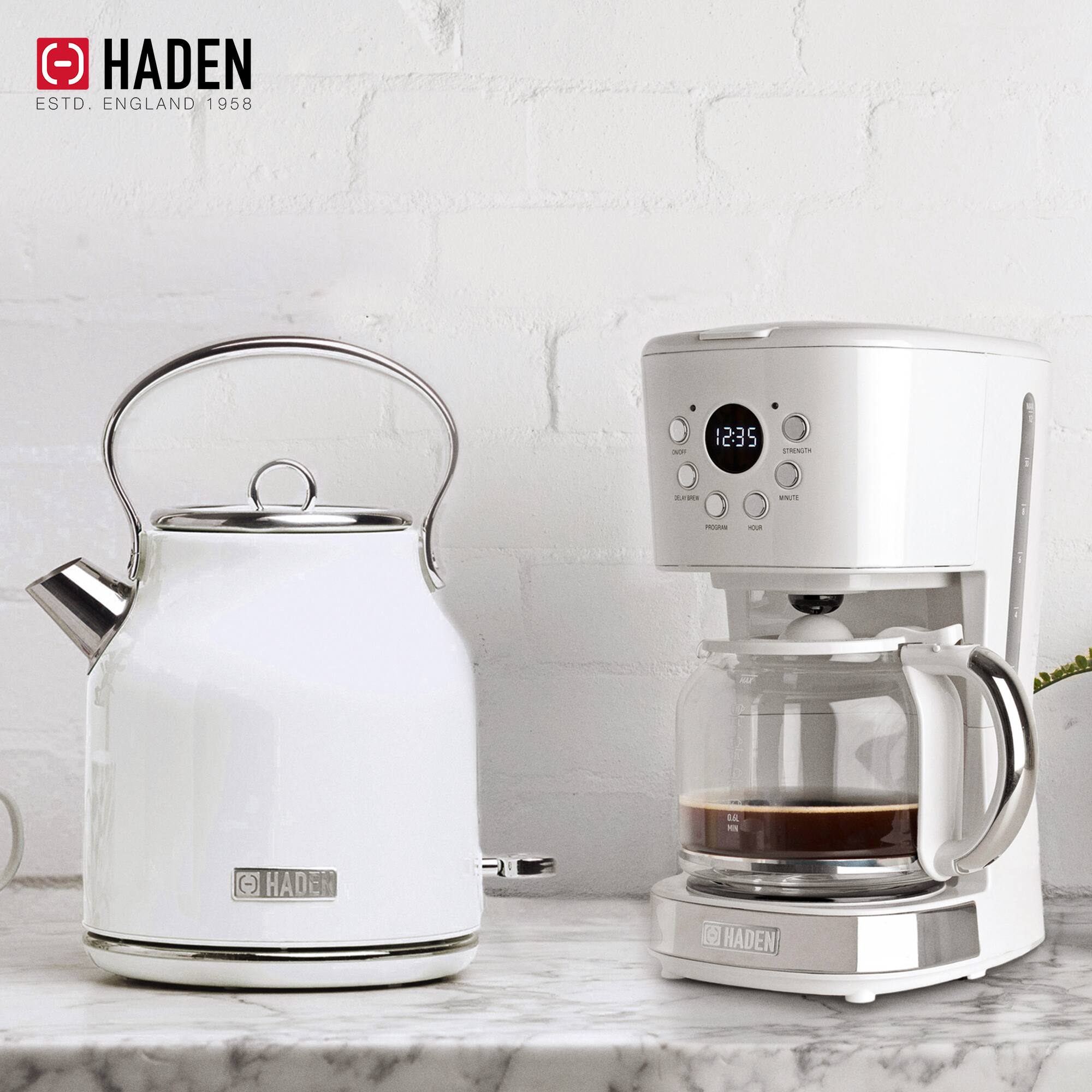 HADEN  
ESTD. ENGLAND 1958  

12:35  
STRENGTH  
MINUTE  
COFFEE  
TEA