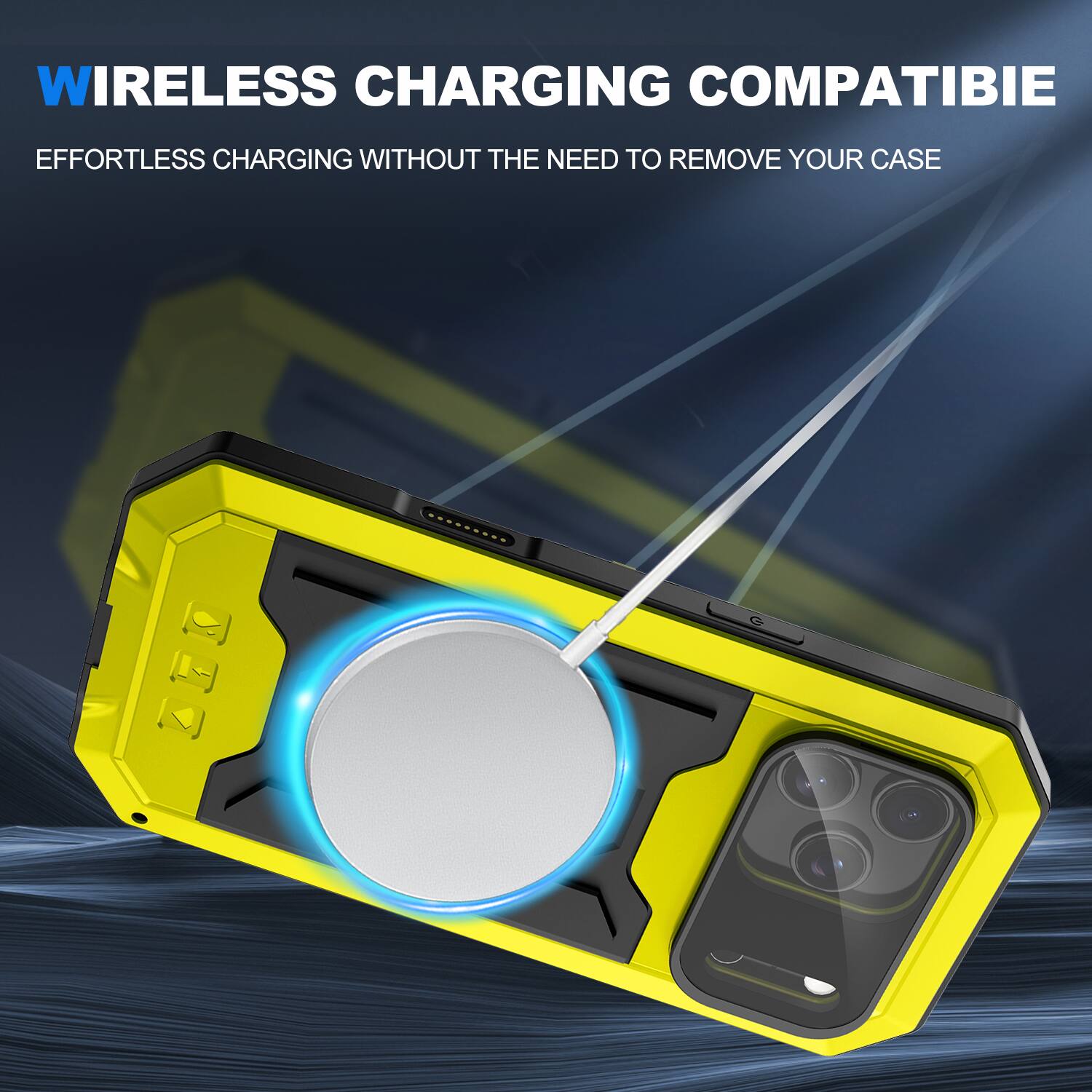 WIRELESS CHARGING COMPATIBLE  
EFFORTLESS CHARGING WITHOUT THE NEED TO REMOVE YOUR CASE