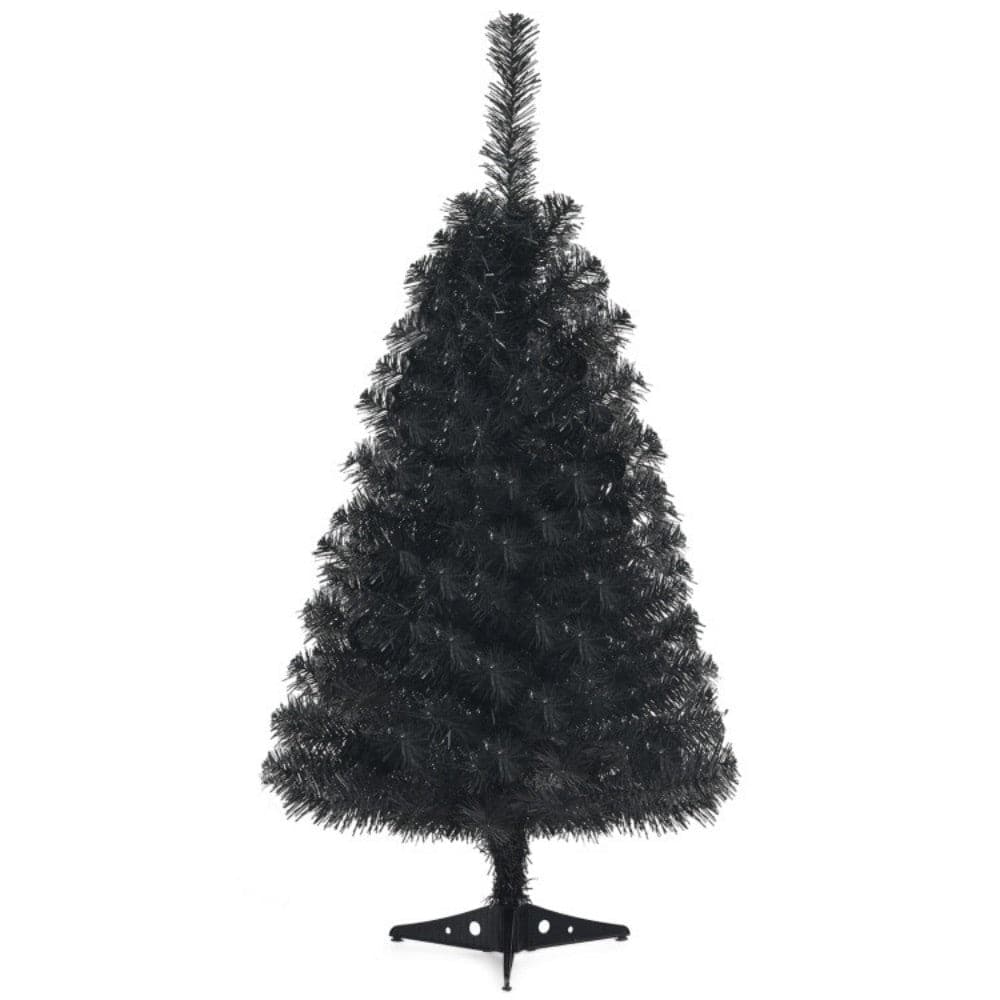 Boyel Living - 3ft Halloween Tree Spooky Decoration with Stand for Home and Parties - Black