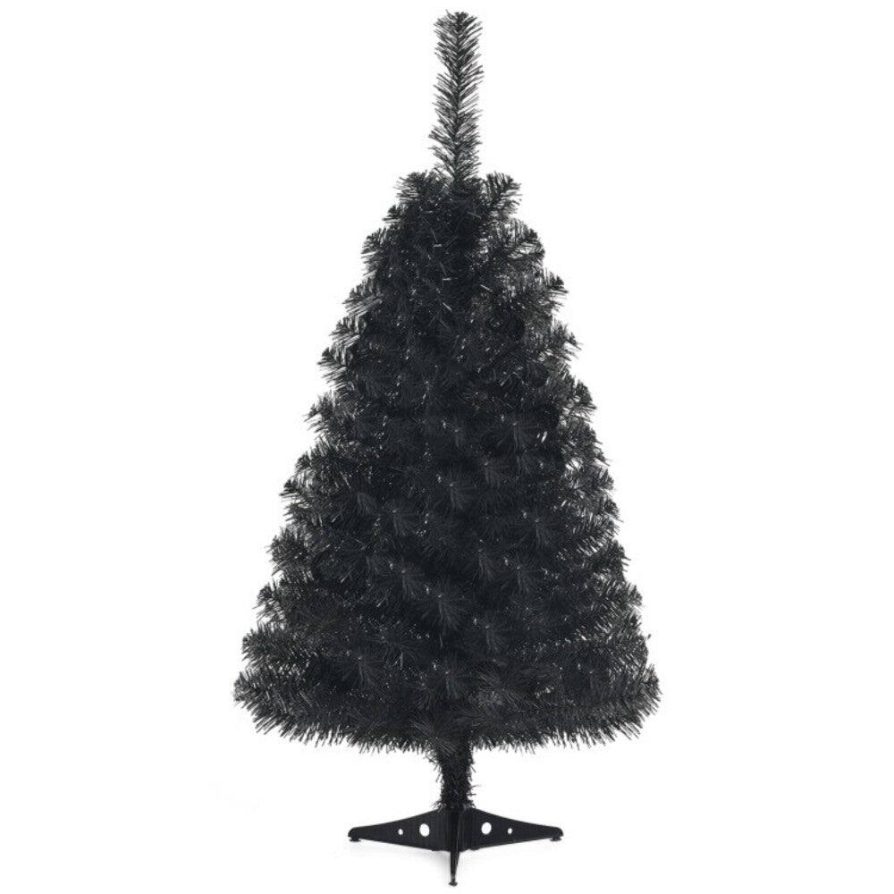 Front. Boyel Living - 3ft Black Halloween Tree Spooky Decoration with Stand for Home and Parties - Black.