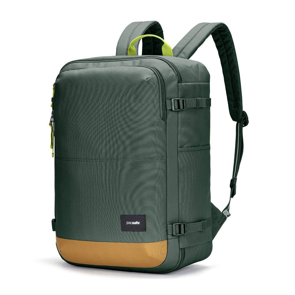 Left. Pacsafe - GO 34L Carry-on Backpack, Spruce Green - Spruce Green.